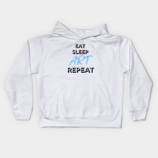 Eat sleep Art Kids Hoodie